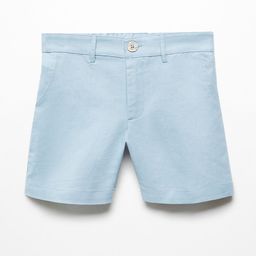 Mango Kids Boys Linen Cotton Shorts-image-89