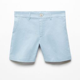 Mango Kids Boys Linen Cotton Shorts-image-82