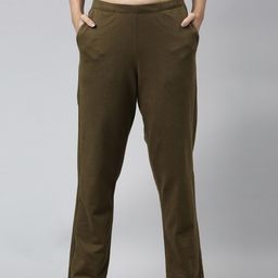 Enamor E401 Mid-Rise Lounge Pants for Women with Adjustable Drawstring-image-27
