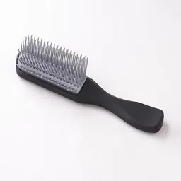 Kuber Industries Bristles Hair Brush for Curly Wavy Hairs - Black-image-70