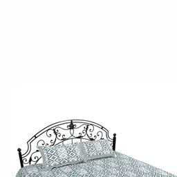 Exotic India Green & White Geometric 300 TC Queen Bedsheet with 2 Pillow Covers-image-59