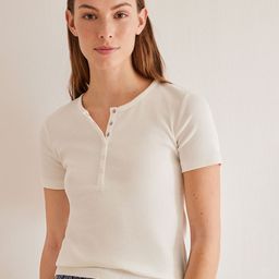 women'secret Ribbed Lounge T-shirt-image-44