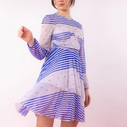 Stylecast X Hersheinbox Puff Sleeve Layered A-Line Dress-image-46