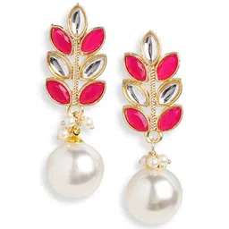 HOT AND BOLD Gold-Plated Contemporary Drop Earrings-picture-36