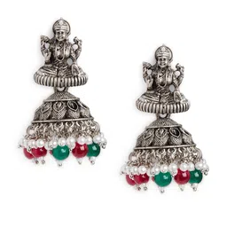 HOT AND BOLD Silver-Plated Dome Shaped Jhumkas-picture-41