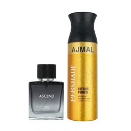 Ajmal Unisex Set of 2 Ascend EDP Perfume Scent for Skin 100ml & Persuade Deodorant 200ml-16