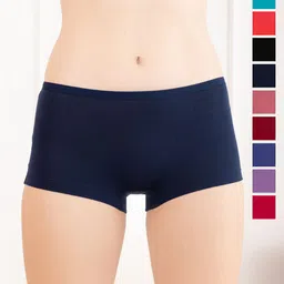 Lux Cozi Pack Of 10 Assorted Mid-Rise Boy Short Briefs-35