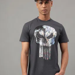 Free Authority Punisher Printed Pure Cotton T-Shirt-image-80