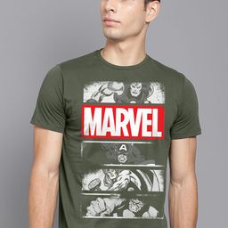 Free Authority Men Marvel Comics Printed Pure Cotton T-shirt-image-61