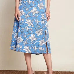 20Dresses Women Floral Printed Midi A-Line Skirt-picture-17
