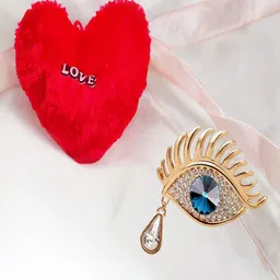 UNIVERSITY TRENDZ Evil Eye Brooch With Heart Pillow-image-22