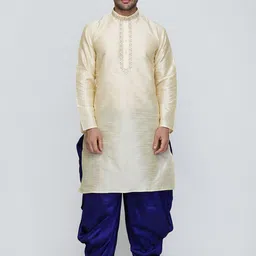 ROYAL KURTA Thread Work Dupion Silk Straight Kurta With Patiala-image-38