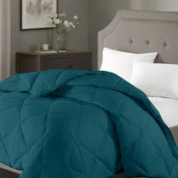 RAZZAI Teal Microfiber AC Room 150 GSM Double Bed Comforter-picture-2