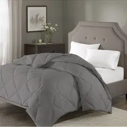 RAZZAI Grey Geometric Microfiber AC Room 150 GSM Single Bed Comforter-image-19