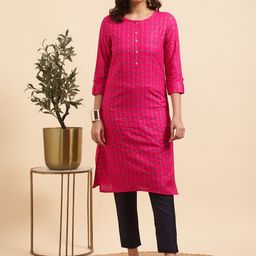 Rangita Ethnic Motifs Printed Regular Kurta With Trouser-image-32