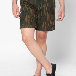 TeenTrums Boys Camouflage Printed Cotton Shorts-38