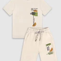 CAVIO Boys Printed Round Neck T-shirt With Shorts-image-69
