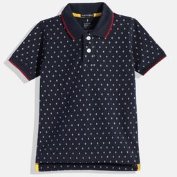 Indian Terrain Boys Conversational Printed Polo Collar T-shirt-image-20