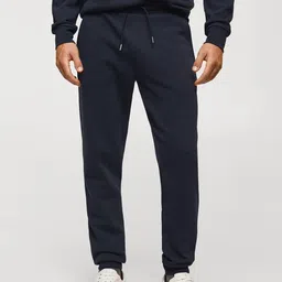 MANGO MAN Solid Joggers-image-67