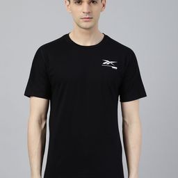 Reebok Men Black Solid Slim Fit Speewick Graphic Move Training T-shirt-image-19