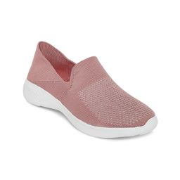 People Women Pink Textile Walking Non-Marking Shoes-image-16