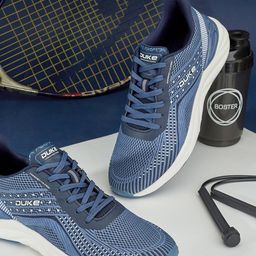 Duke Men Textured Lace-Ups Running Shoes-6
