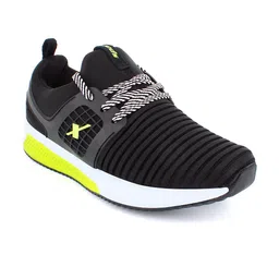 Sparx Men Black Mesh Running Non-Marking Shoes image 1