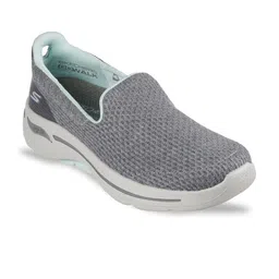 Skechers Women Grey Textile Walking Non-Marking Shoes-image-61