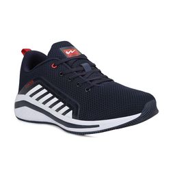 Campus Men Navy Blue & Red Mesh Running Shoes-image-40