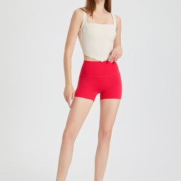 JC Collection Women Slim Fit High-Rise Rapid Dry Sports Shorts-17