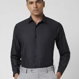 Van Heusen Men Solid spread Collar Formal Shirt-image-50