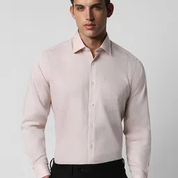 Van Heusen Textured Full Sleeves  Opaque Cotton Shirt-image-44