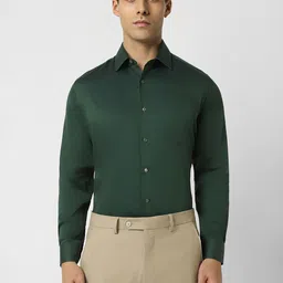 Van Heusen Solid Pure Cotton Formal Shirt-image-69