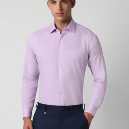 Van Heusen Self Design Pure Cotton Formal Shirt-image-27