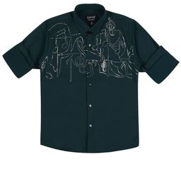 CAVIO Boys Comfort Zari Embellished Party Cotton Shirt-image-36