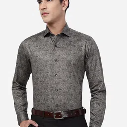JB STUDIO Floral Printed Cotton Slim Fit Formal Shirt-image-37