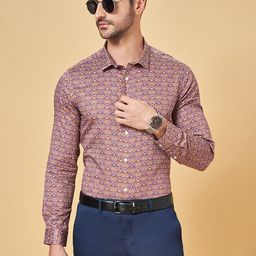 Peregrine by Pantaloons Slim Fit Ethnic Motifs Printed Cotton Shirt-image-18