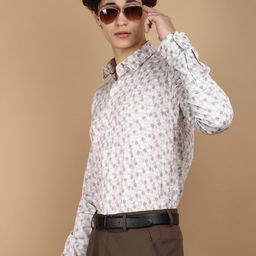J White by Vmart Men Floral Printed Opaque Party Shirt-image-49