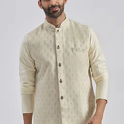 VASTRAMAY Men Woven Design Nehru Jacket-image-46