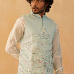 Jompers Embroidered Nehru Jacket-50