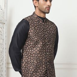 Jompers Embroidered Nehru Jacket-12