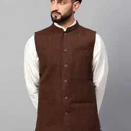 Latest Chikan Garments Self Design Nehru Jackets-19