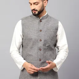 Latest Chikan Garments Self Design Nehru Jackets-53