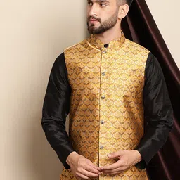 Anouk Woven Design Nehru Jacket-3
