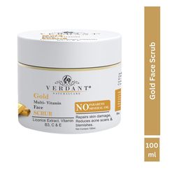 Verdant Natural Care Brightening & Glowing Gold Face Scrub-100ml-54