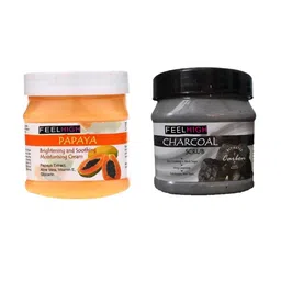 FEELHIGH Set Of 2 Papaya Cream & Charcoal Scrub 500ml Each-27