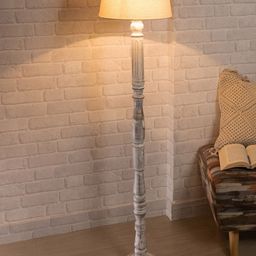 Homesake White Contemporary Candlestick Floor Lamp-33