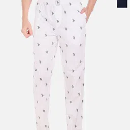 U.S. Polo Assn. Pack of 2 Printed Mid-Rise Cotton Straight Lounge Pants-picture-49