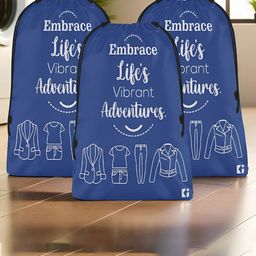 Kuber Industries Blue & white 3 Pieces Regular Shoes Organiser Organisers-7