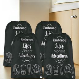 Kuber Industries Black 4 PIeces Regular Multi-Utility Organisers-4